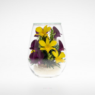 Echte Blumen in Glasvase-RSO 3