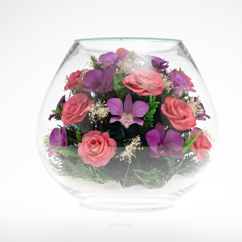 Echte Blumen in Glasvase-BBM 5