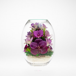 Echte Blumen in Glasvase-BHO
