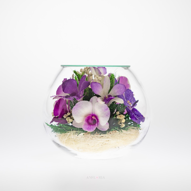 Echte Blumen in Glasvase-BMO