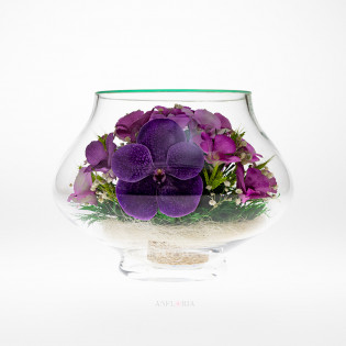 Echte Blumen in Glasvase-LLO